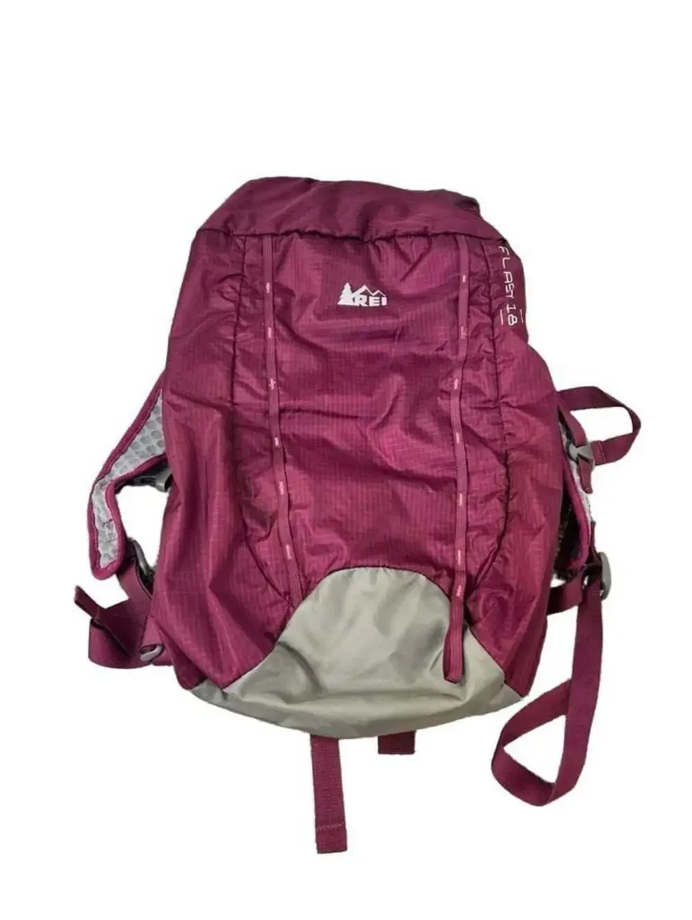REI Flash 18 Ripstop Hiking Daypack Backpack Burgundy Plum